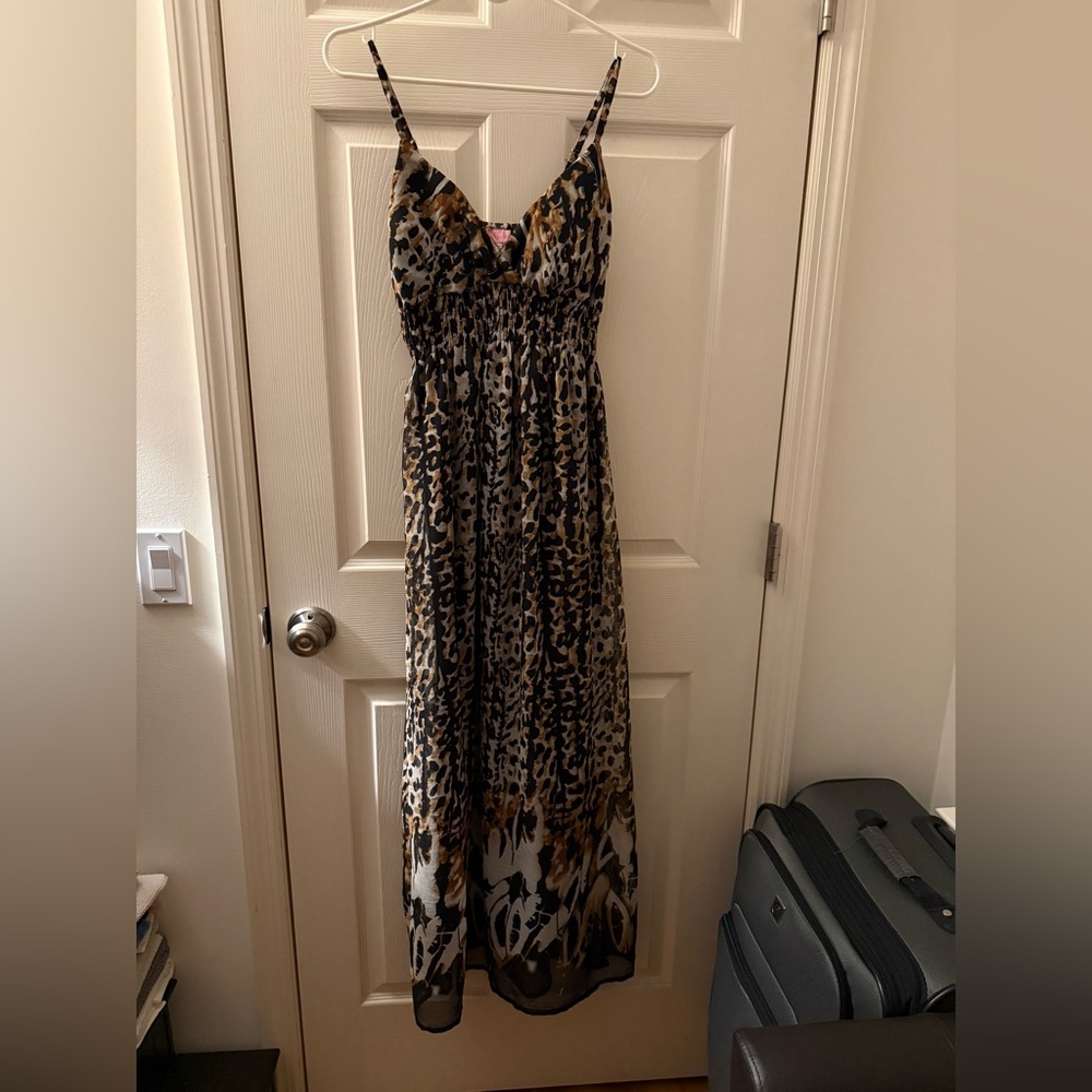 Leopard Print Maxi Dress
